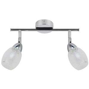 Nástenná lampa 2X6W LED okrúhla chrómová RICO