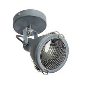 Nástenná lampa Crodo E14 sivá