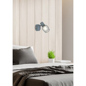 Nástenná lampa 1X40W E14 sivá VIKING