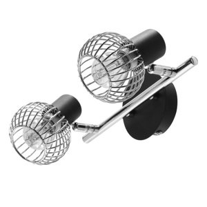 Nástenná lampa Oslo strip e14 čierna/chróm
