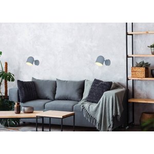 Nástenná lampa 1X40W E27 matná sivá AZURO