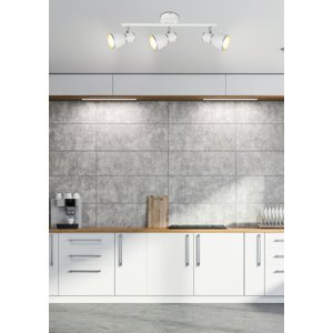 Nástenná lampa 3X40W E14 biela/chróm