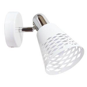 Nástenná lampa biela/chrómová nastaviteľná 1X40W E14 Discovery