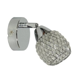 Nástenná lampa číra g9 priehľadná