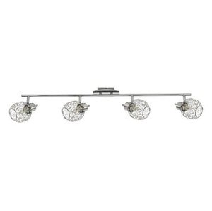 Nástenná svietiaca páska 4X40W G9 chróm HORUS
