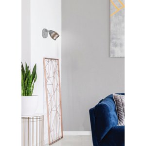 Nástenná lampa 1X10W E14 LED chróm MILTON