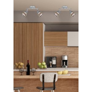 Nástenná LED páska 2X10W E14 chróm MILTON