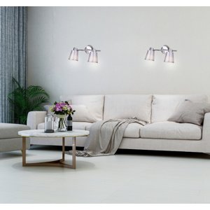 Nástenná lampa 2X40W E14 chróm PIN