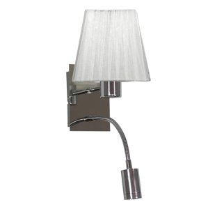 Nástenná lampa s LED čítacím svetlom, vypínač Sylwana