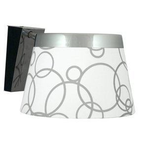 Nástenná lampa 1X60W E27 biela chróm IMPRESJA