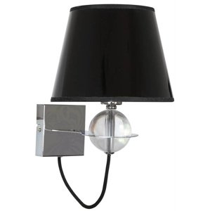 Nástenná lampa 1X40W E14 čierno-zlatá stredová TESORO