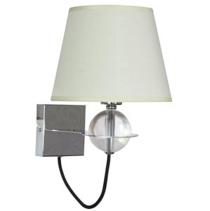 Nástenná lampa 1X40W E14 krémová TESORO