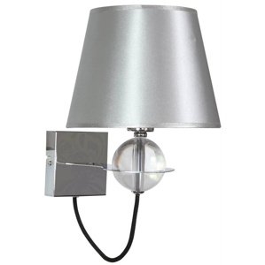 Nástenná lampa 1X40W E14 strieborná TESORO