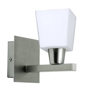 Nástenná lampa Maxim E14 matný nikel
