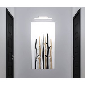 Nástenná lampa do kúpeľne biela LED lampa 15W 4000K kryt