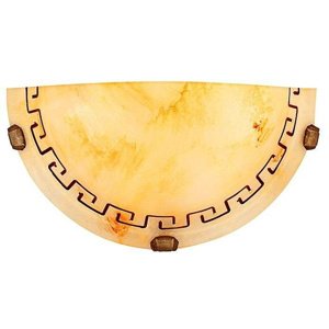 Stropná lampa Grécky plafond1/2 hnedá 60w
