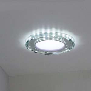 Stropné bodové svietidlo Ssp-25 Ch/Tr+Wh 8W Led 230V prstencové LED biele