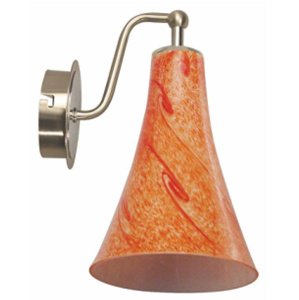 Nástenná lampa 1X40W E14 chróm saténová RUFI