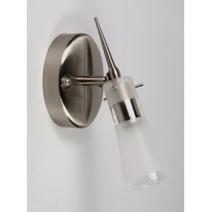 Nástenná lampa saténovo-niklová nástenná lampa Tira