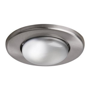 Stropná lampa, saténový nikel, okrúhla, OZS-01