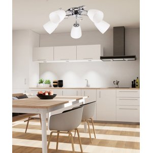 Stropná lampa Ursella 5X40W E14 biela
