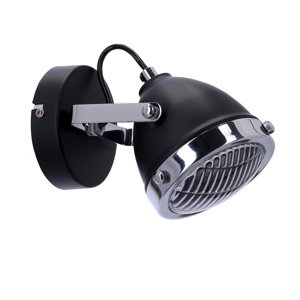 Nástenná lampa Crazy lamp čierna 1x15W tienidlo gu10 priehľadné