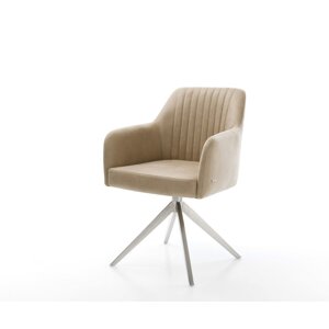 Otočná stolička Greg-Flex Mikrovlákno béžová Vintage Cross Frame Wide