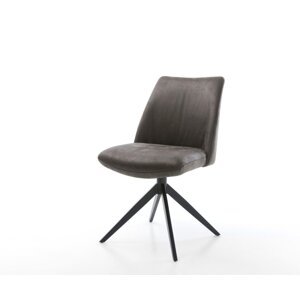Otočná stolička Elso-Flex Mikrovlákno antracit Vintage Cross Frame