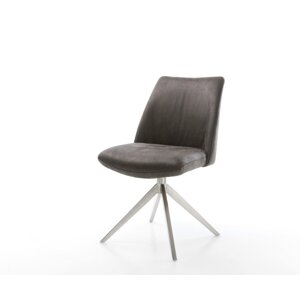 Otočná stolička Elso-Flex Mikrovlákno Antracit Vintage Krížový rám