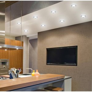 Biele sklenené stropné svietidlo LED SSP-23