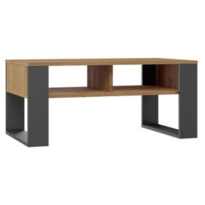 Konferenčný stolík MODERN 2P - antracit/dub artisan