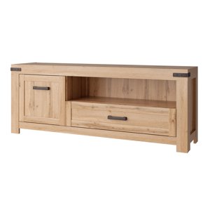 KONDELA Moratiz 1D1S/160 tv stolík dub wotan