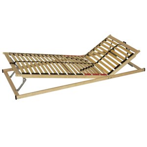 KONDELA Double Expert T5 polohovateľný lamelový rošt 80x200 cm prírodná