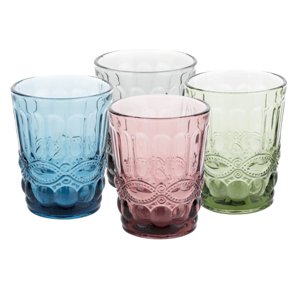 KONDELA Savoy Typ 2 pohár na vodu (4 ks) 240 ml kombinácia farieb