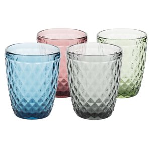 KONDELA Veritas Typ 2 pohár na vodu (4 ks) 240 ml kombinácia farieb
