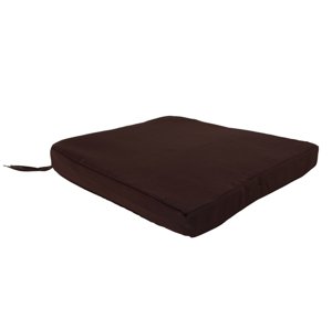 KONDELA Lalila podsedák 45x45 cm tmavohnedá