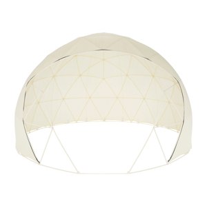 KONDELA Iglu záhradné iglu 360x220 cm priehľadná / biela