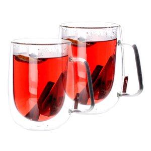 KONDELA Hotcolder Typ 26 termo šálka (2 ks) 480 ml priehľadná