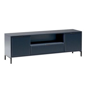KONDELA Style LS 4 tv stolík indigo modrá