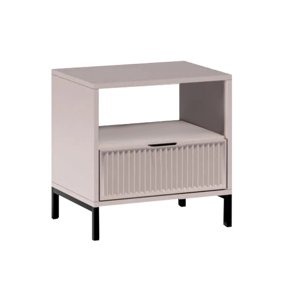 KONDELA Style LS 7 nočný stolík kašmír krémová