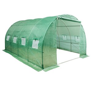 KONDELA Felko Typ 2 záhradný fóliovník 400x250x200 cm zelená
