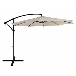 KONDELA Zaim New záhradný slnečník 330 cm čierna / béžová